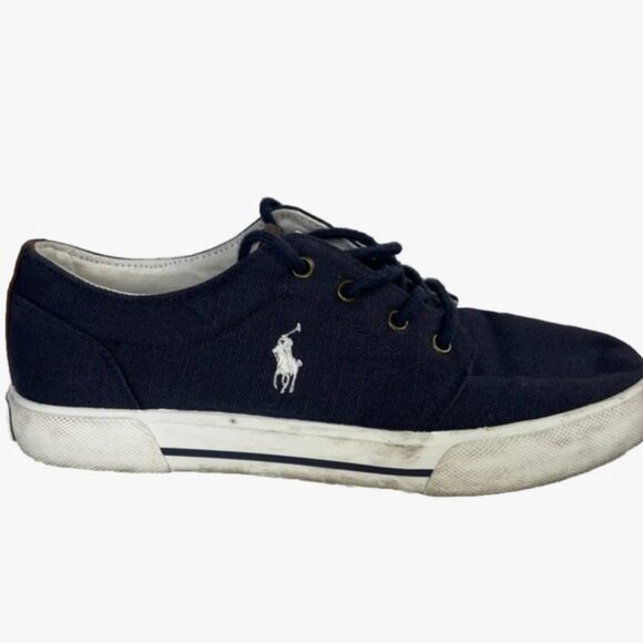 Polo Ralph Lauren Shoes 992486/Hugo II Canvas upper Rubber W Fabric Sole‎ Size 6 - Picture 2 of 12
